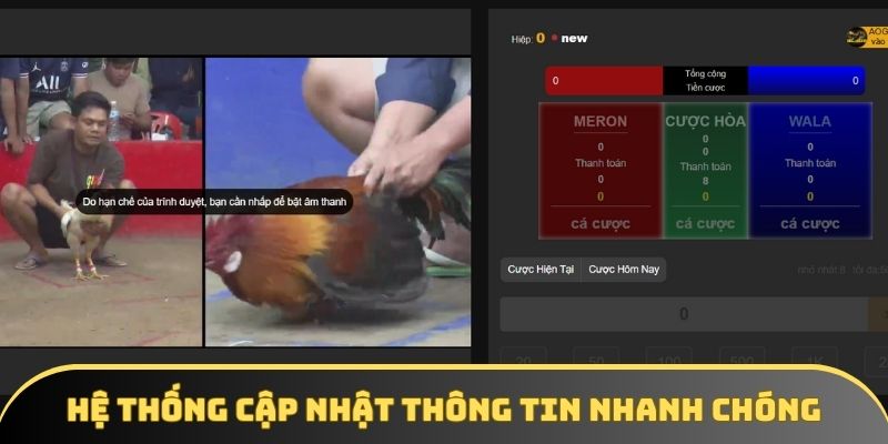 Sự nhanh chóng và chuẩn xác đến từ hệ thống cập nhật thông tin Sự nhanh chóng và chuẩn xác đến từ hệ thống cập nhật thông tin